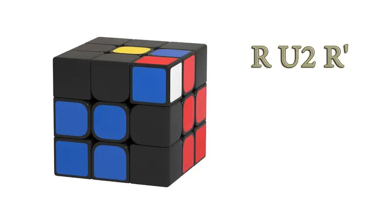 F2L for beginners - Step 1 - Separate the pieces - algorithms: R U2 R' and F' U2 F