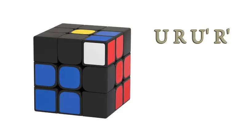F2L for beginners - Step 3 - inserting the prepared pair - algorithms: U R U' R' and U' F' U F